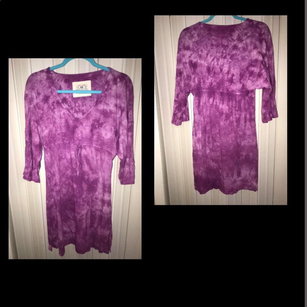SM Margaritaville St. Somewhere Tie Dye Dress-MIDI